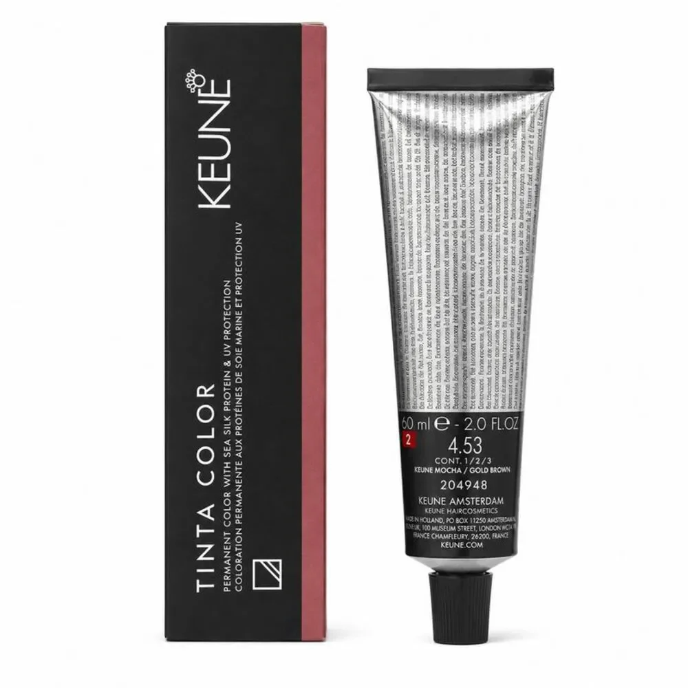 Keune Tinta Color No. 4.53 Medium Mahogany Golden Brown 2 Oz